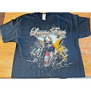 Leaves' Eyes T-Shirt The Battle of Hafrsfjord Blazing Waters Band Concert Large